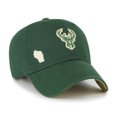 Milwaukee Bucks '47 Women's Confetti Undervisor Clean Up Adjustable Hat - Hunter Green online