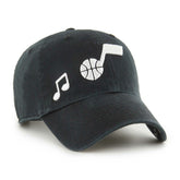 Utah Jazz '47 Women's Confetti Undervisor Clean Up Adjustable Hat - Black on sale