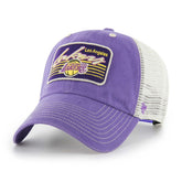 Los Angeles Lakers '47 Five Point Patch Clean Up Adjustable Hat - Purple discount