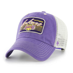 Los Angeles Lakers '47 Five Point Patch Clean Up Adjustable Hat - Purple discount