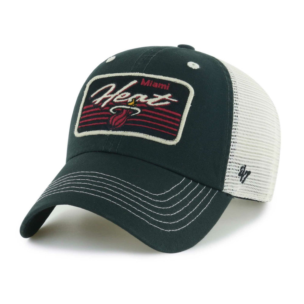 Miami Heat '47 Five Point Patch Clean Up Adjustable Hat - Black outlet