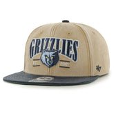 Memphis Grizzlies '47 Chilmark Captain Snapback - Khaki/Navy for sale