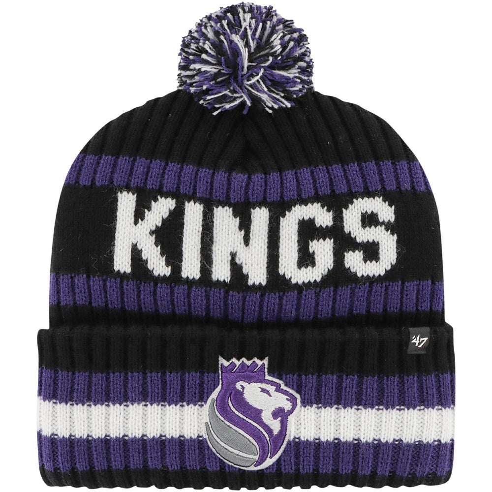 Sacramento Kings '47 Bering Cuffed Knit Hat with Pom - Black outlet