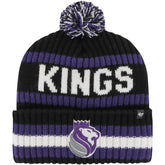 Sacramento Kings '47 Bering Cuffed Knit Hat with Pom - Black outlet