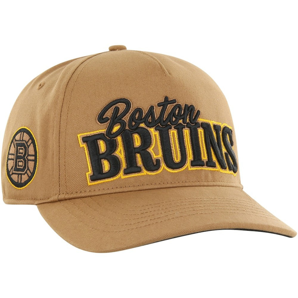 Boston Bruins '47 Barnes Hitch Adjustable Hat - Tan Hats