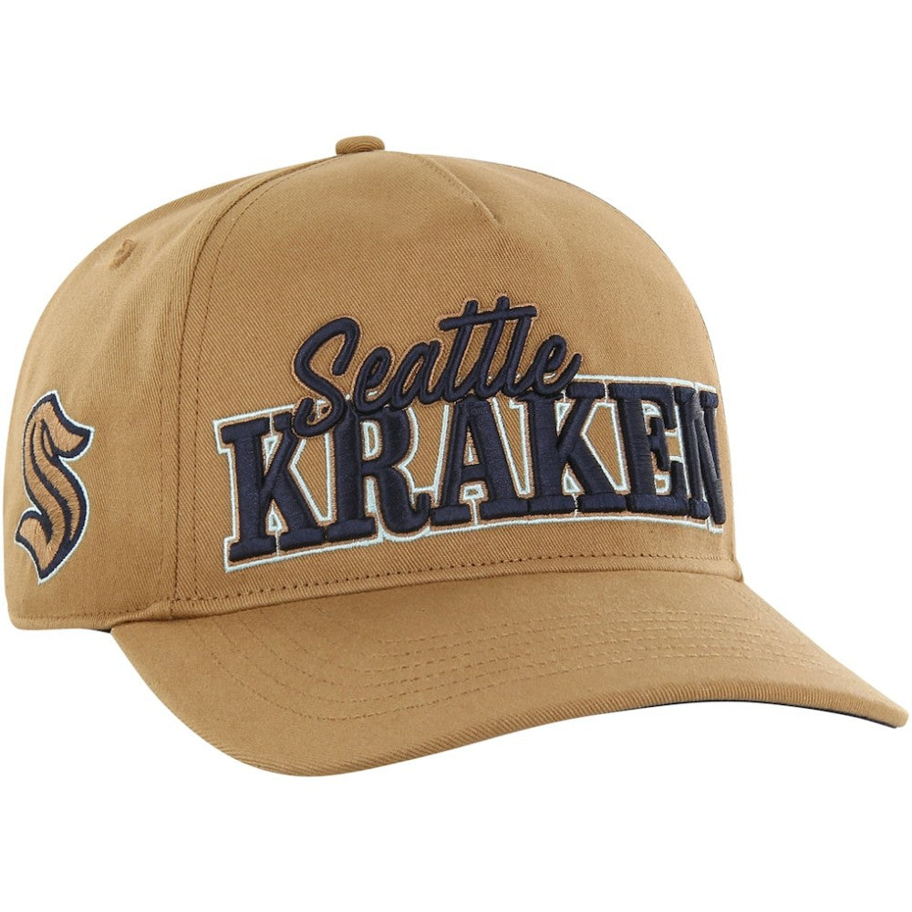 Seattle Kraken '47 Barnes Hitch Adjustable Hat - Tan Hats