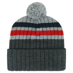 Washington Capitals '47 Stack Patch Cuffed Knit Hat with Pom - Gray Hats