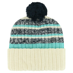 Seattle Kraken '47 Tavern Cuffed Knit Hat with Pom - Cream Hats