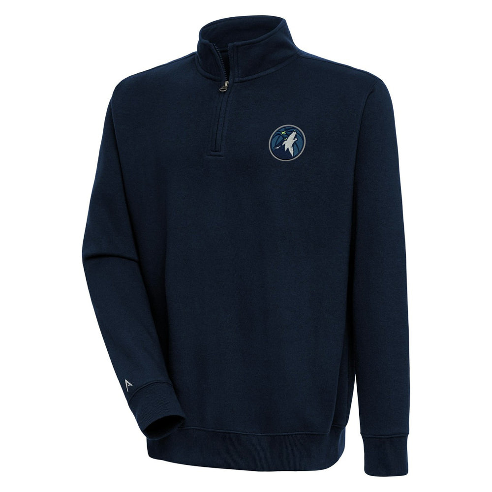 Minnesota Timberwolves Antigua Victory Quarter-Zip Pullover Top - Navy outlet