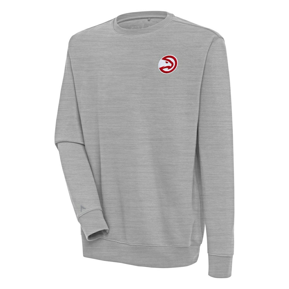 Atlanta Hawks Antigua Victory Pullover Sweatshirt - Heather Gray on sale