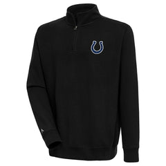 Indianapolis Colts Antigua Victory Quarter-Zip Pullover Top - Black discount