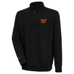 Washington Commanders Antigua Victory Quarter-Zip Pullover Top - Black sale