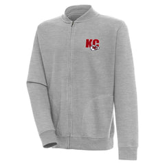 Kansas City Chiefs Antigua Victory Full-Zip Jacket - Heather Gray sale