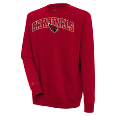 Arizona Cardinals Antigua Victory Chenille Pullover Sweatshirt - Cardinal for sale