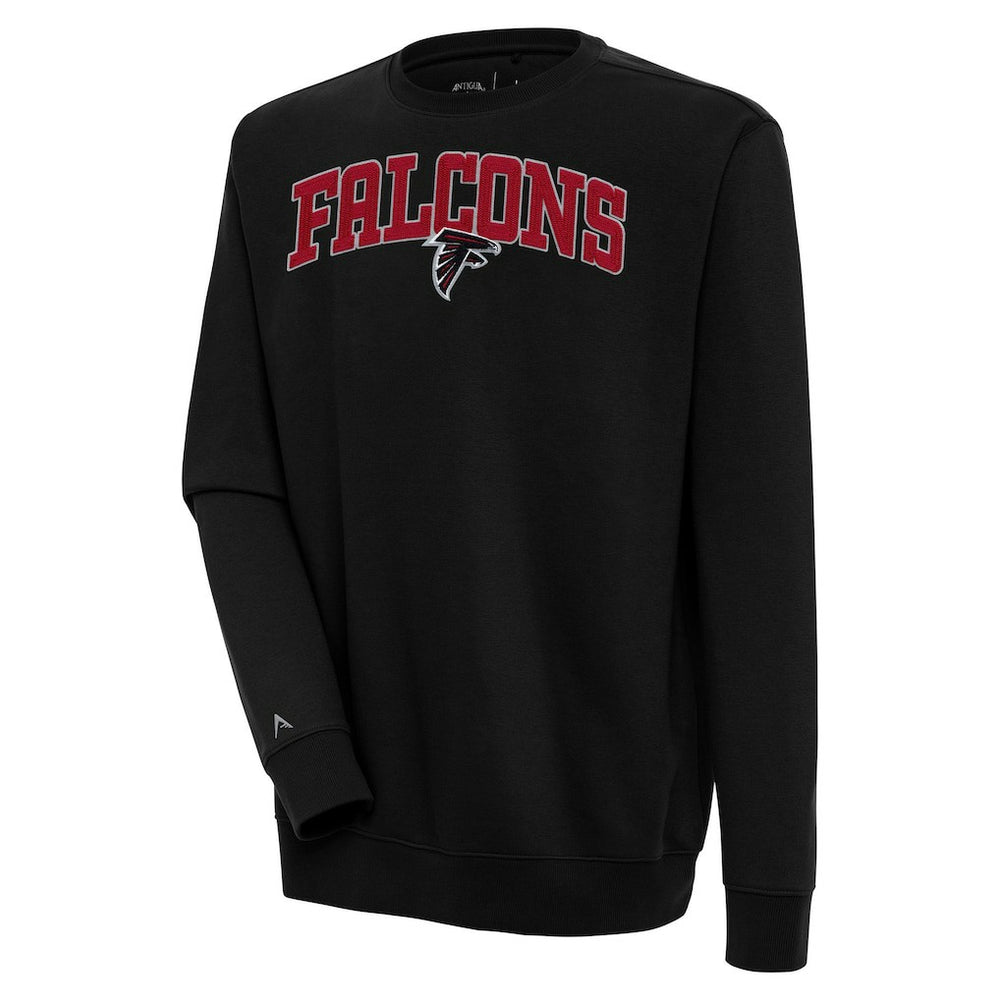 Atlanta Falcons Antigua Victory Chenille Pullover Sweatshirt - Black for sale