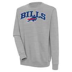 Buffalo Bills Antigua Victory Chenille Pullover Sweatshirt - Heather Gray on sale