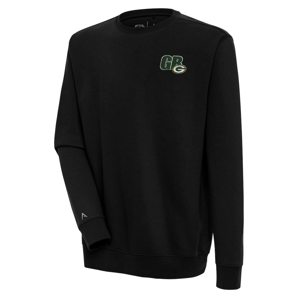 Green Bay Packers Antigua Victory Pullover Sweatshirt - Black cheap