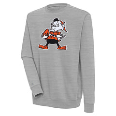 Cleveland Browns Antigua Victory Pullover Sweatshirt - Heather Gray sale
