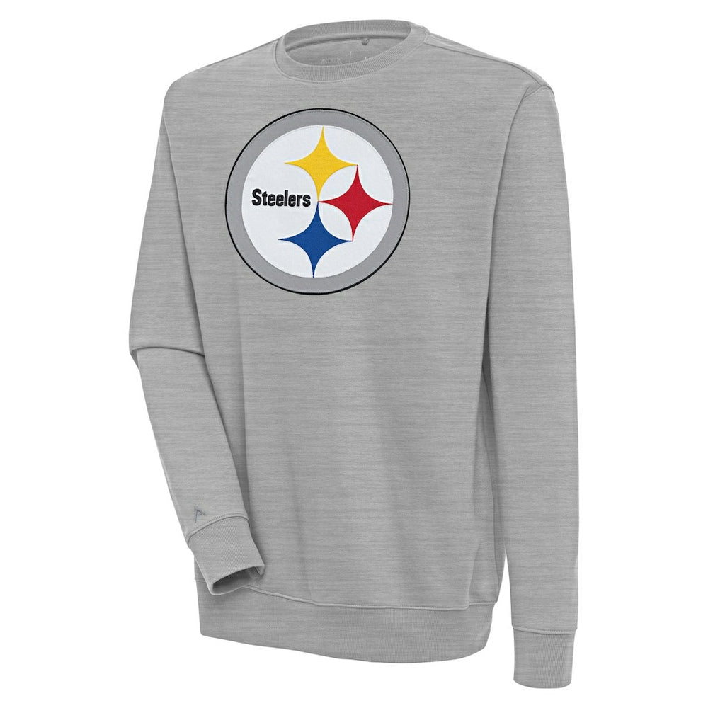 Pittsburgh Steelers Antigua Victory Pullover Sweatshirt - Heather Gray online