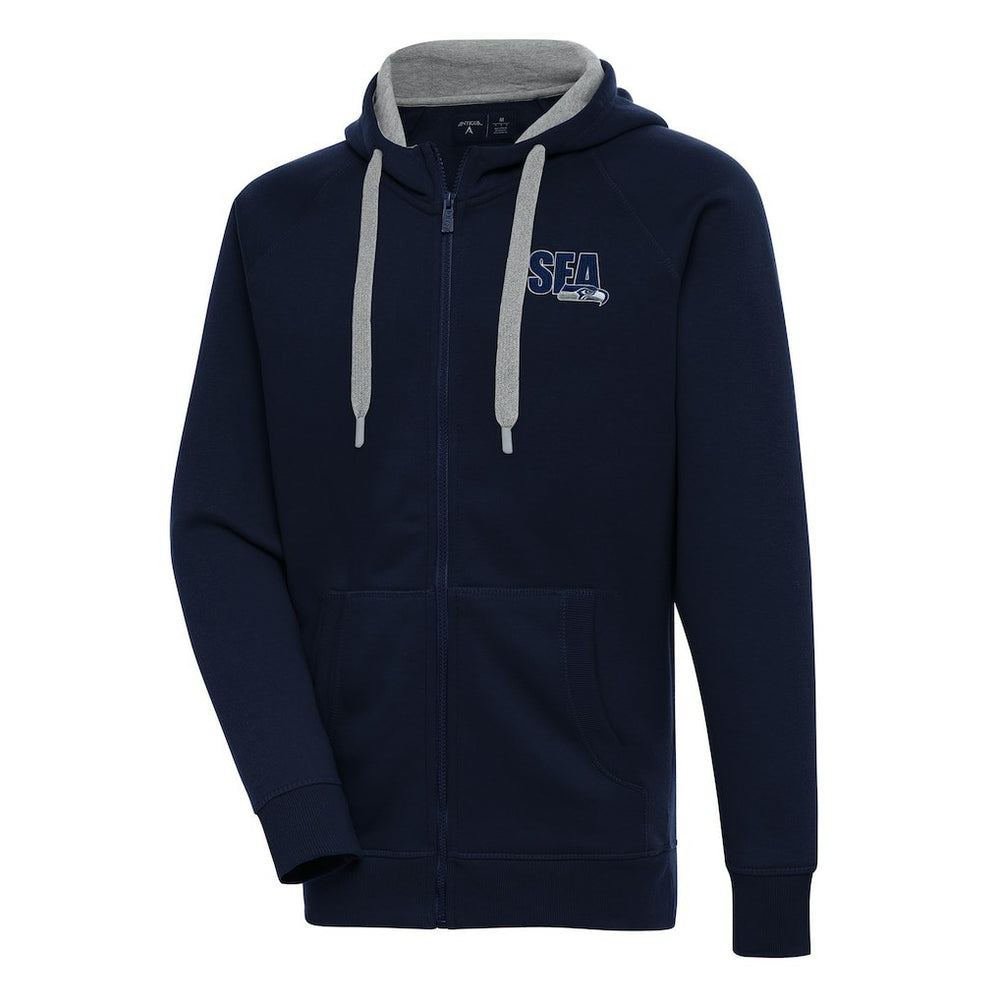 Seattle Seahawks Antigua Victory Full-Zip Hoodie - College Navy outlet