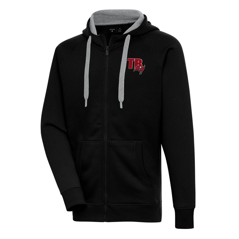 Tampa Bay Buccaneers Antigua Victory Full-Zip Hoodie - Black for sale