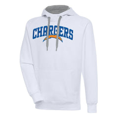 Los Angeles Chargers Antigua Victory Pullover Hoodie - White for sale