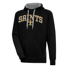 New Orleans Saints Antigua Victory Pullover Hoodie - Black for sale