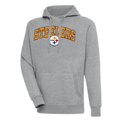 Pittsburgh Steelers Antigua Victory Pullover Hoodie - Heather Gray sale