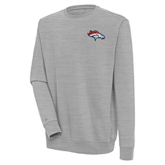 Denver Broncos Antigua Victory Pullover Sweatshirt - Heather Gray outlet