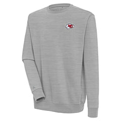 Kansas City Chiefs Antigua Victory Pullover Sweatshirt - Heather Gray discount