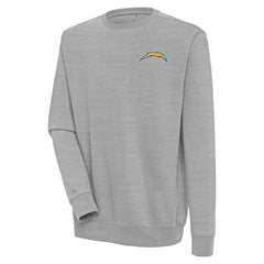 Los Angeles Chargers Antigua Victory Pullover Sweatshirt - Heather Gray for sale