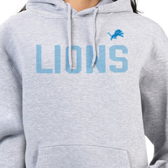 Detroit Lions G-III 4Her by Carl Banks Women's Dot Print Pullover Hoodie - Heather Gray online