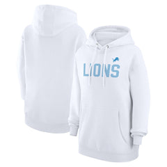 Detroit Lions G-III 4Her by Carl Banks Women's Dot Print Pullover Hoodie - White sale