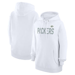 Green Bay Packers G-III 4Her by Carl Banks Women's Dot Print Pullover Hoodie - White outlet