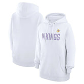 Minnesota Vikings G-III 4Her by Carl Banks Women's Dot Print Pullover Hoodie - White online