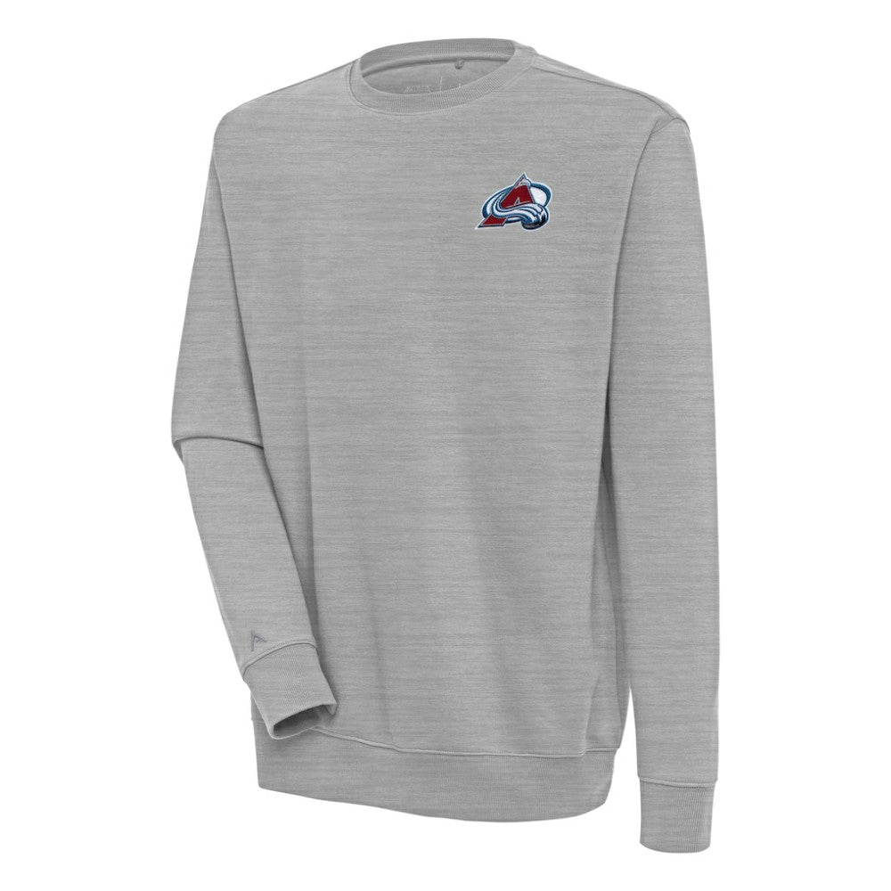 Colorado Avalanche Antigua Victory Pullover Sweatshirt - Heather Gray Sweatshirts