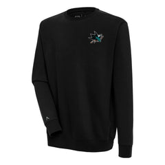 San Jose Sharks Antigua Victory Pullover Sweatshirt - Black Sweatshirts