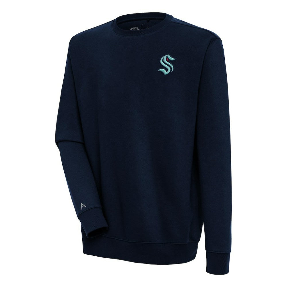Seattle Kraken Antigua Victory Pullover Sweatshirt - Deep Sea Blue Sweatshirts