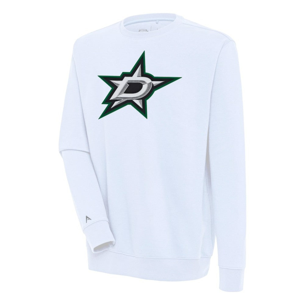 Dallas Stars Antigua Victory Pullover Sweatshirt - White Sweatshirts