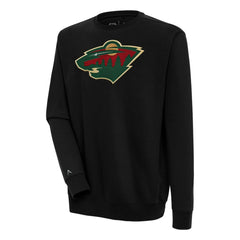 Minnesota Wild Antigua Victory Pullover Sweatshirt - Black Sweatshirts