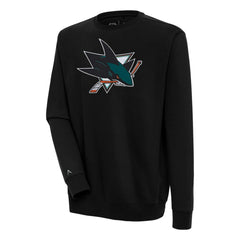 San Jose Sharks Antigua Victory Pullover Sweatshirt - Black Sweatshirts