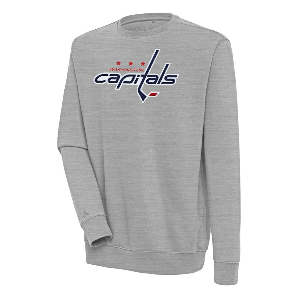 Washington Capitals Antigua Victory Pullover Sweatshirt - Heather Gray Sweatshirts
