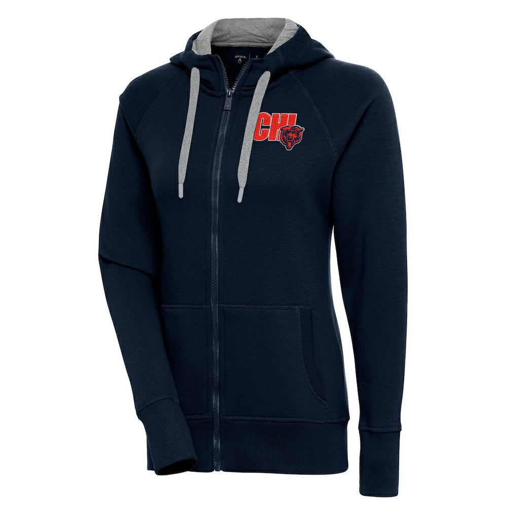Chicago Bears Antigua Women's Victory Full-Zip Hoodie - Navy discount