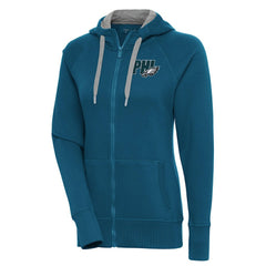 Philadelphia Eagles Antigua Women's Victory Full-Zip Hoodie - Midnight Green cheap