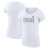Detroit Tigers G-III 4Her by Carl Banks Women's Super-Slim Fit Lightweight Dot Print T-Shirt White