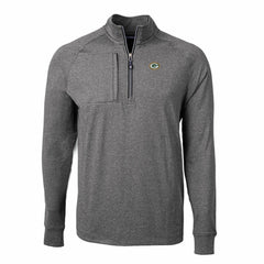 Green Bay Packers Cutter & Buck Big & Tall Adapt Eco Knit Quarter-Zip Pullover Top - Heather Black discount