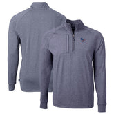 Houston Texans Cutter & Buck Big & Tall Adapt Eco Knit Quarter-Zip Pullover Top - Heather Navy discount