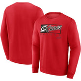 Carolina Hurricanes Fanatics Focus Fleece Pullover Sweatshirt - Red Sweatshirts