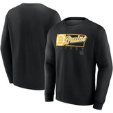 Boston Bruins Fanatics Focus Fleece Pullover Sweatshirt - Black Sweatshirts