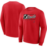 New Jersey Devils Fanatics Focus Fleece Pullover Sweatshirt - Red Sweatshirts